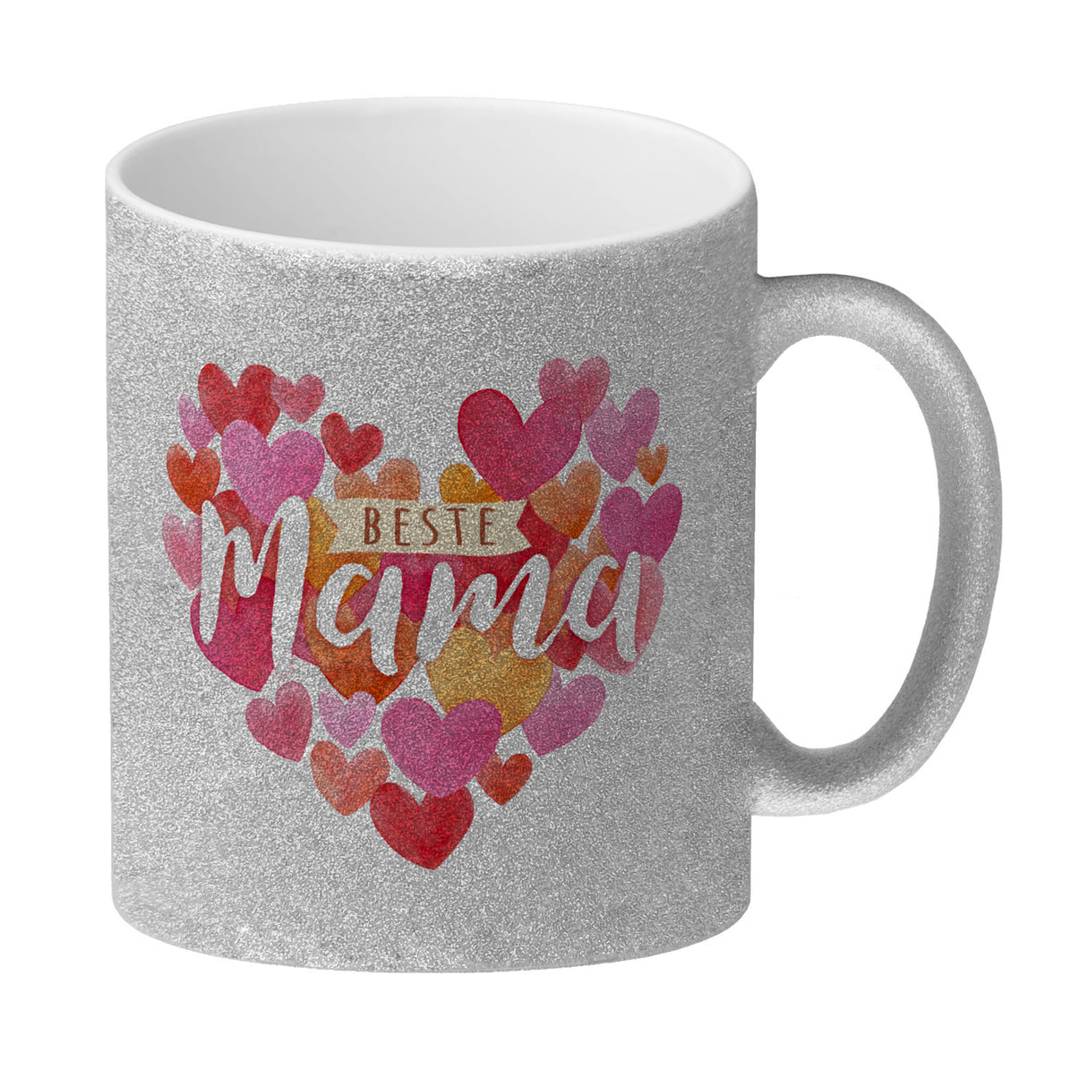 Herzen Kaffeebecher mit Spruch Beste Mama