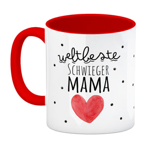 Schwiegermutter Kaffeebecher mit Spruch Weltbeste Schwiegermama