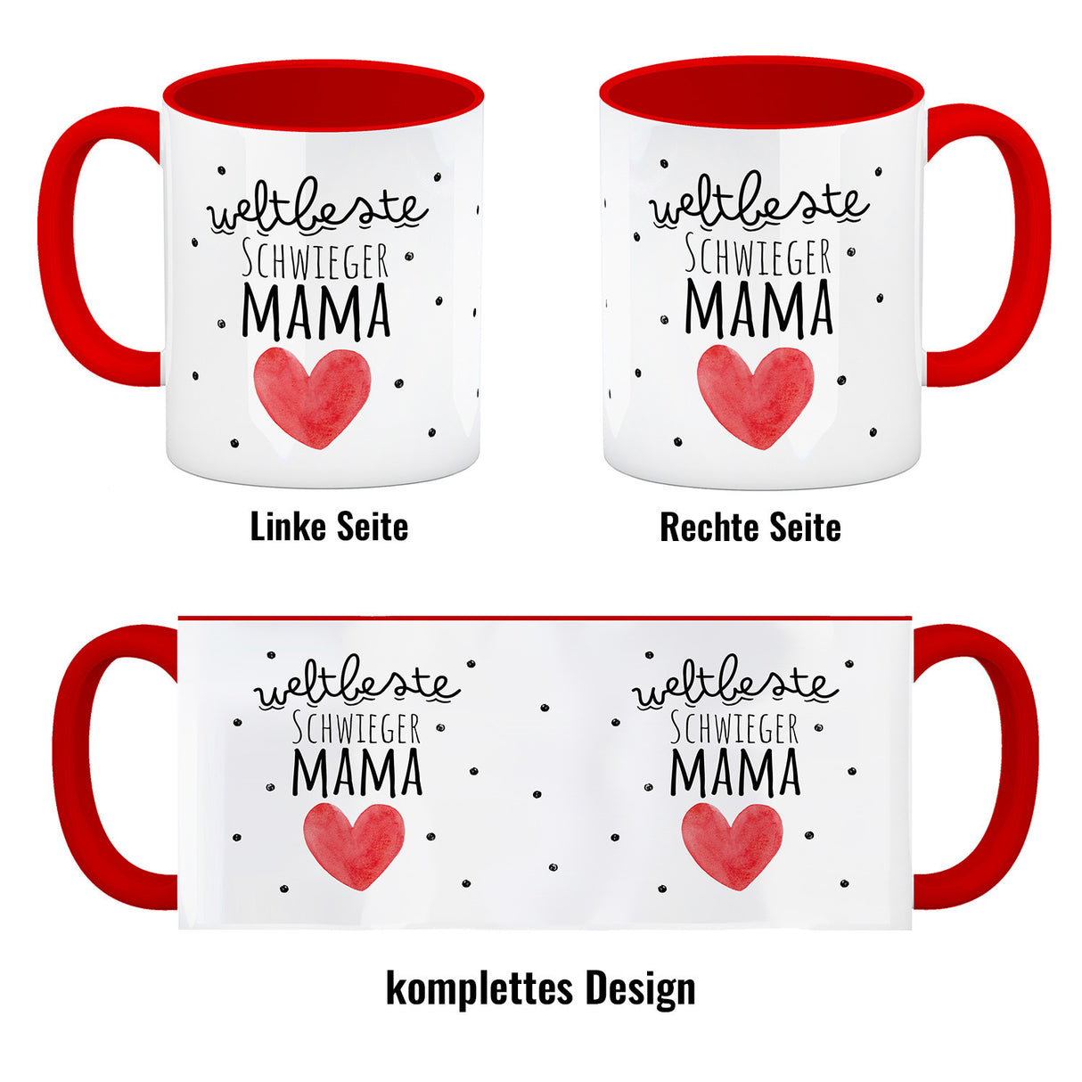 Schwiegermutter Kaffeebecher mit Spruch Weltbeste Schwiegermama