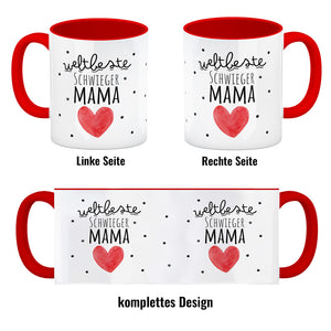 Schwiegermutter Kaffeebecher mit Spruch Weltbeste Schwiegermama