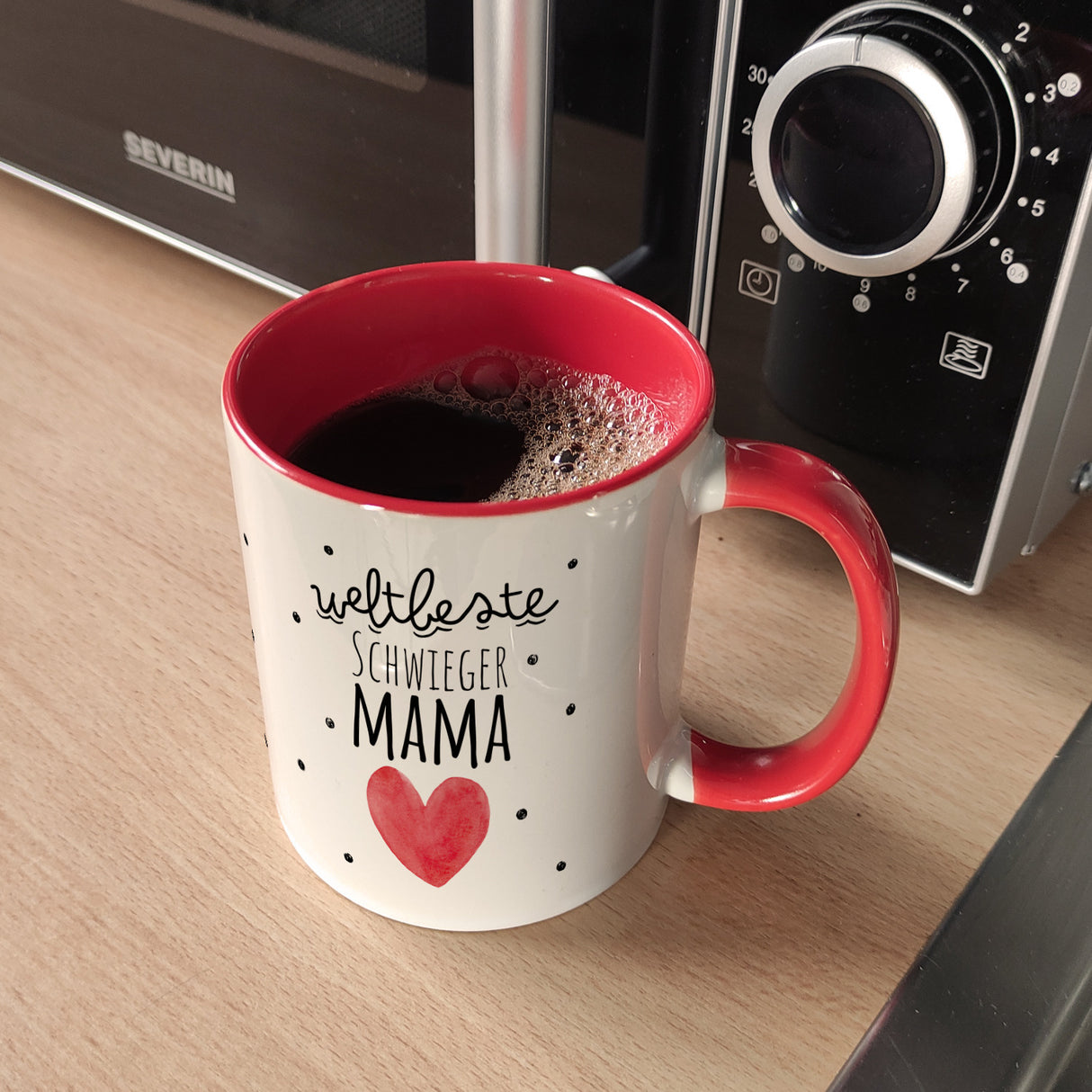 Schwiegermutter Kaffeebecher mit Spruch Weltbeste Schwiegermama