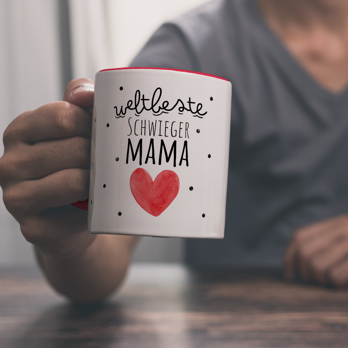 Schwiegermutter Kaffeebecher mit Spruch Weltbeste Schwiegermama