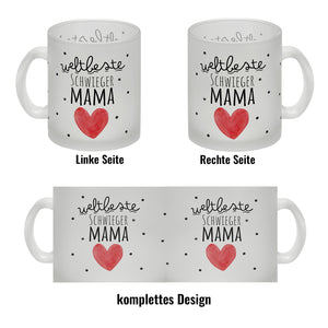 Schwiegermutter Kaffeebecher mit Spruch Weltbeste Schwiegermama