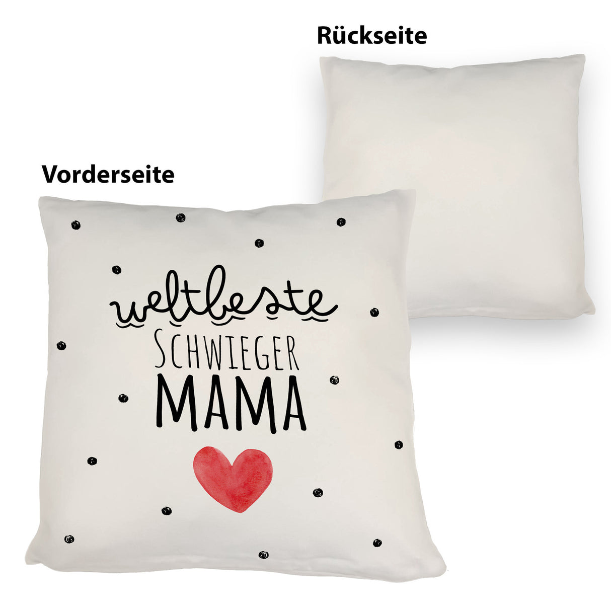 Schwiegermutter Kissen mit Spruch Weltbeste Schwiegermama