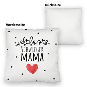 Schwiegermutter Kissen mit Spruch Weltbeste Schwiegermama