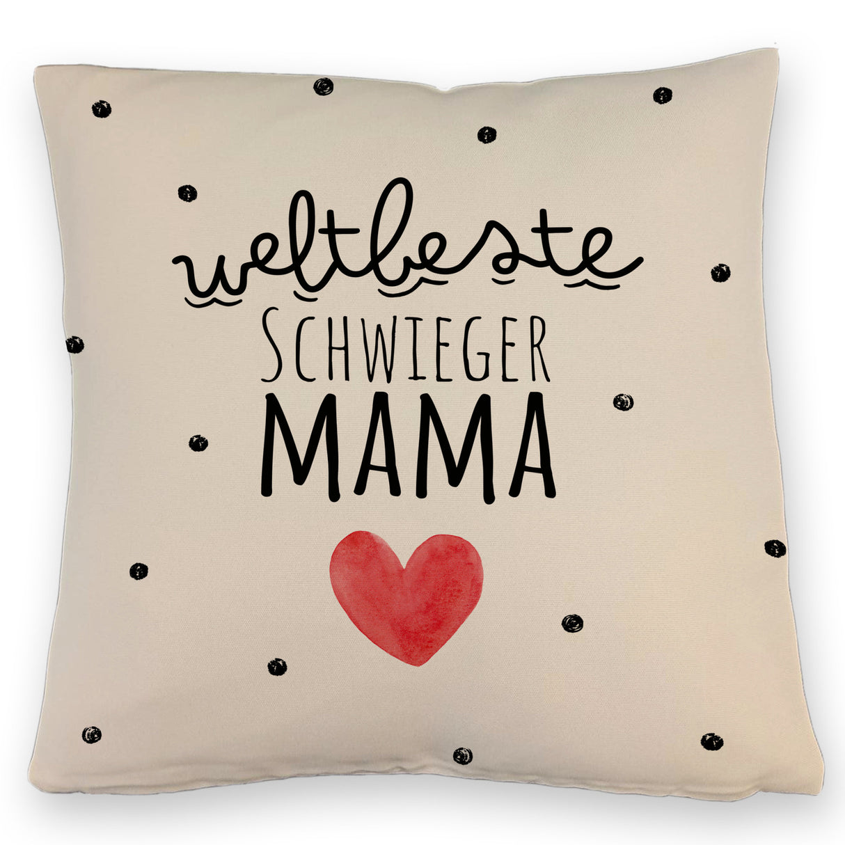 Schwiegermutter Kissen mit Spruch Weltbeste Schwiegermama