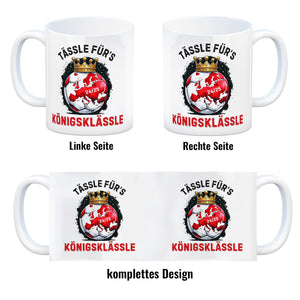 Stuttgart Europa Kaffeebecher mit Spruch Tässle fürs Königsklässle