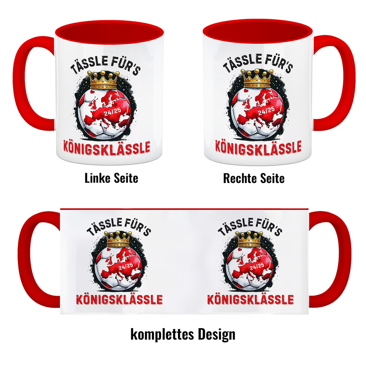 Stuttgart Europa Kaffeebecher mit Spruch Tässle fürs Königsklässle