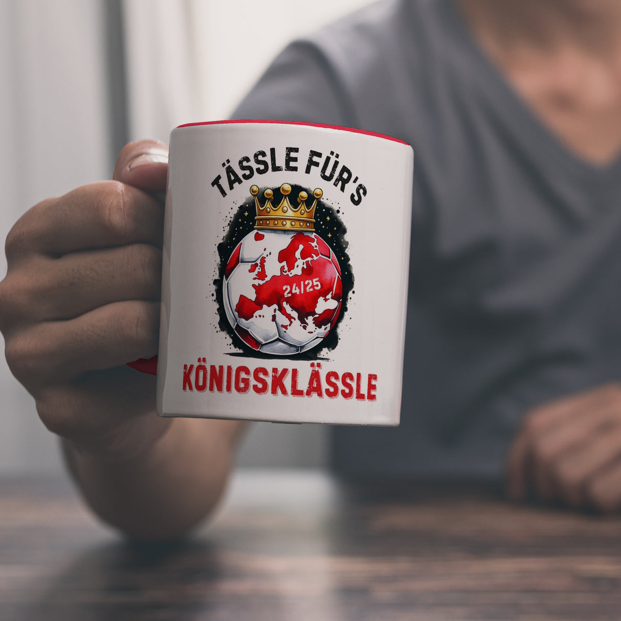 Stuttgart Europa Kaffeebecher mit Spruch Tässle fürs Königsklässle