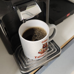 Capybara-Papa mit Kind Kaffeebecher mit Spruch Capy Father's Day