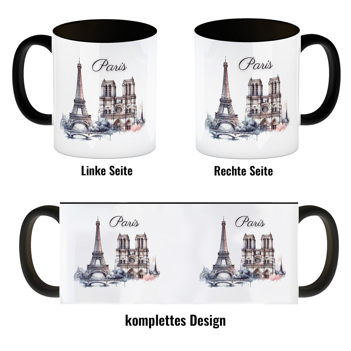 Wahrzeichen Paris Kaffeebecher
