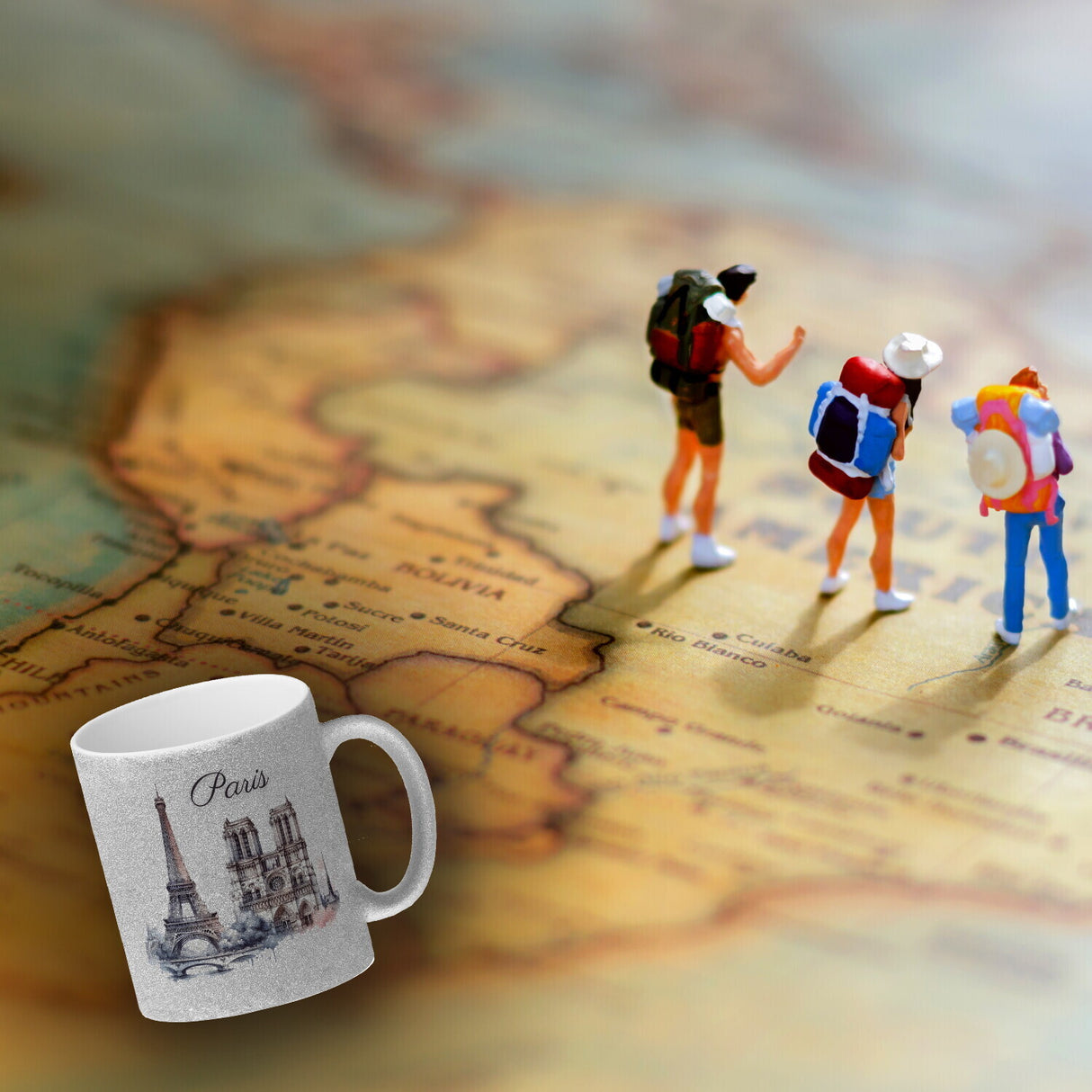 Wahrzeichen Paris Kaffeebecher