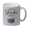 Nashornkäfer mit Klee Kaffeebecher mit Spruch Kleiner Glückskäfer