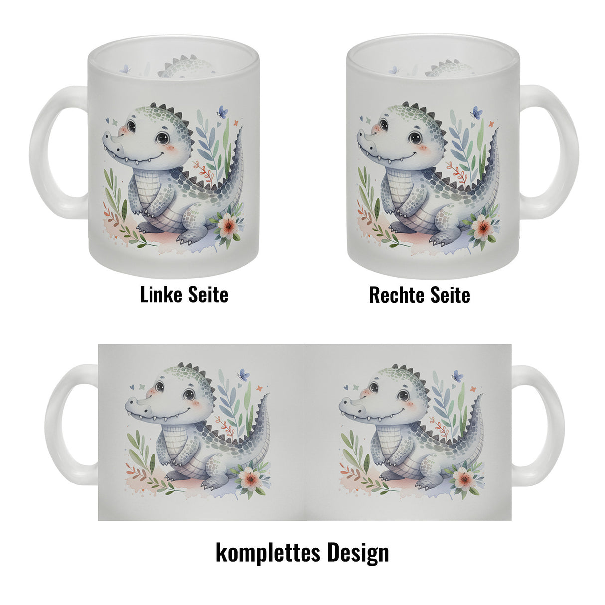 kleines Krokodil Kaffeebecher