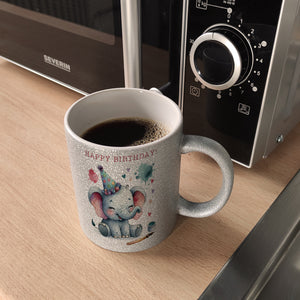 Happy Birthday Elefant Kaffeebecher