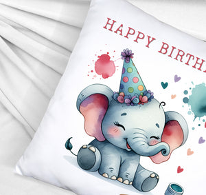 Happy Birthday Elefant Kissen