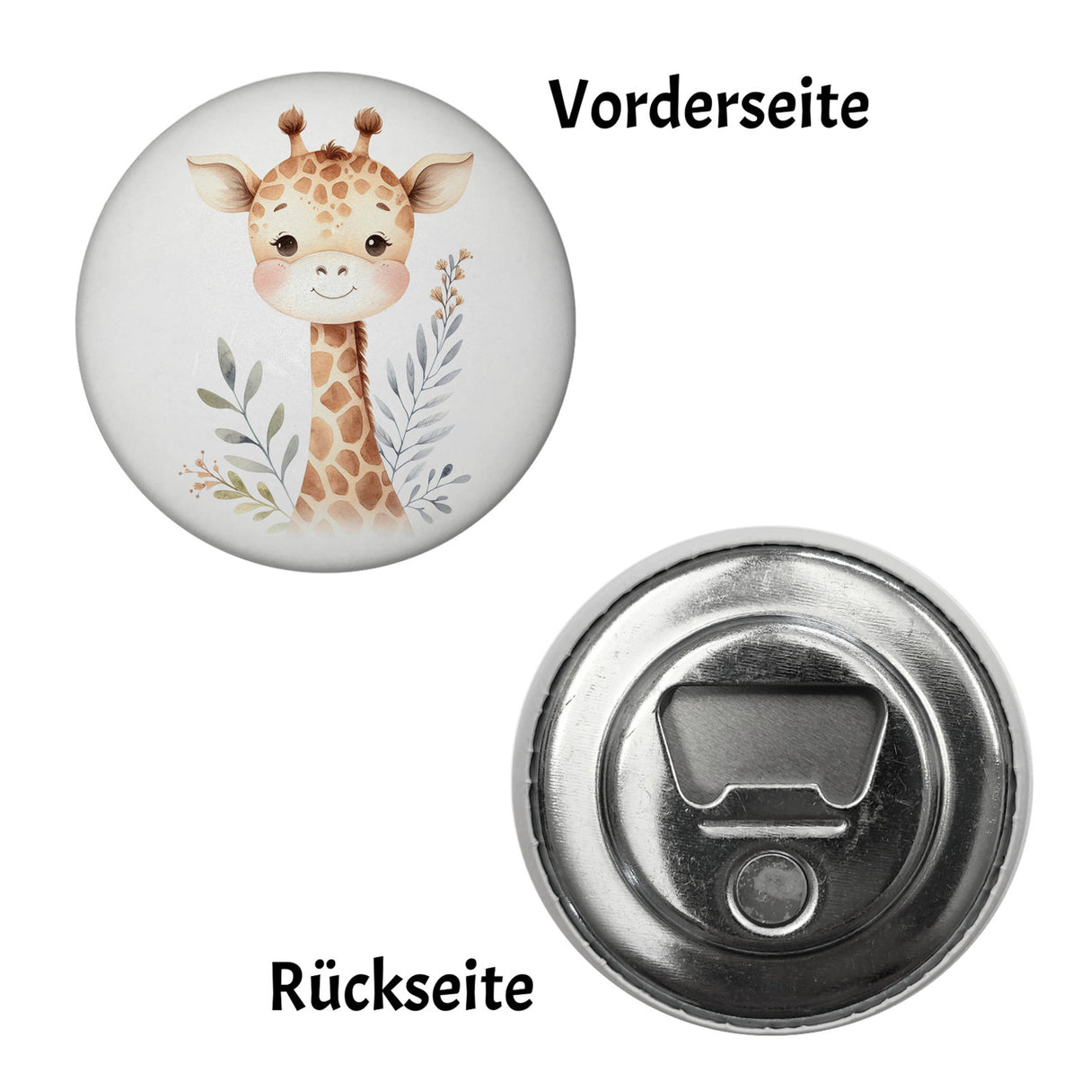 Giraffe Magnet rund