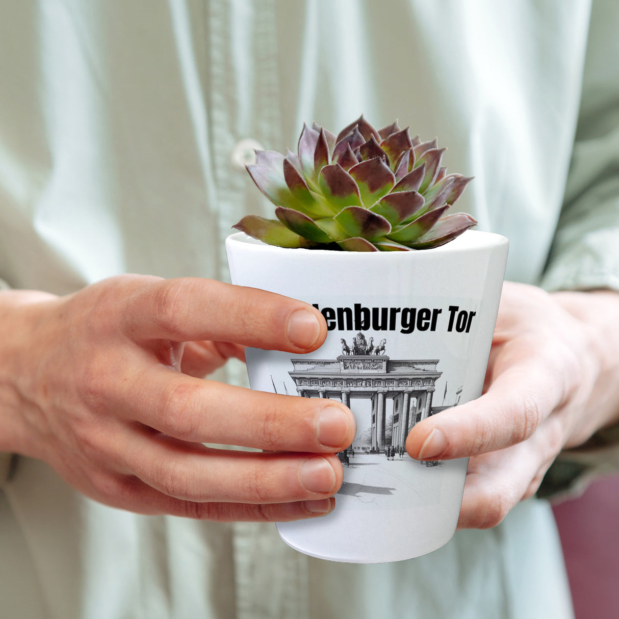 Berlin Souvenir Brandenburger Tor Blumentopf