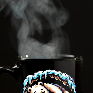Bärenpapa Tasse in Schwarz mit Spruch Papa-Bär