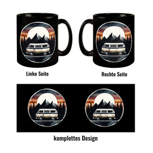 Wohnmobil Tasse in Schwarz