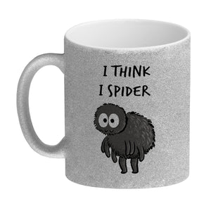 Hary die Spinne Kaffeebecher mit Spruch I think i spider