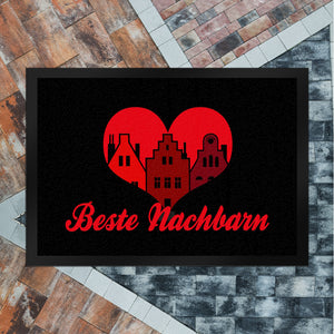 Nachbarschaft Fußmatte in 35x50 cm mit Spruch Beste Nachbarn