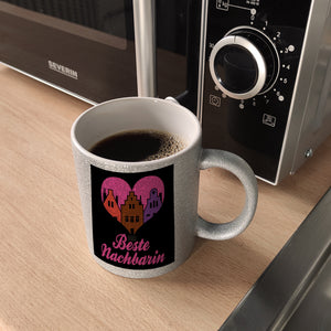 Nachbarschaft Kaffeebecher mit Spruch Beste Nachbarin