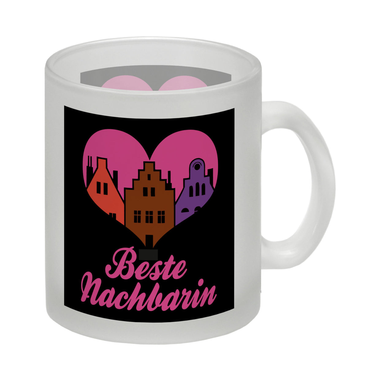 Nachbarschaft Kaffeebecher mit Spruch Beste Nachbarin