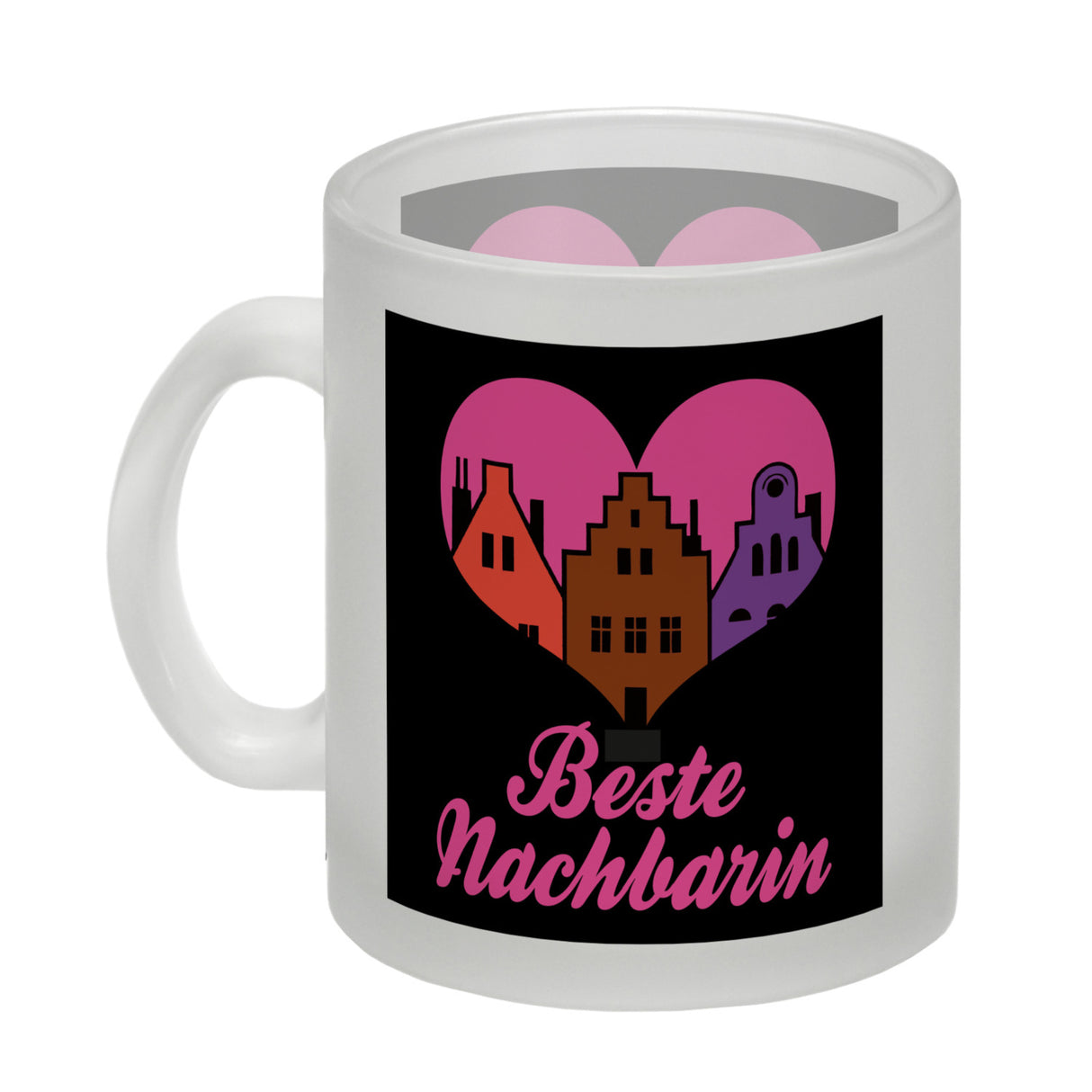 Nachbarschaft Kaffeebecher mit Spruch Beste Nachbarin