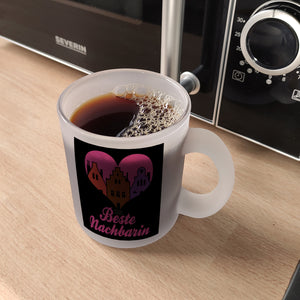 Nachbarschaft Kaffeebecher mit Spruch Beste Nachbarin