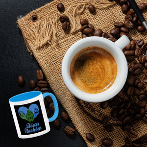 Nachbarschaft Kaffeebecher mit Spruch Bester Nachbar