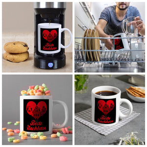 Nachbarschaft Kaffeebecher mit Spruch Beste Nachbarn