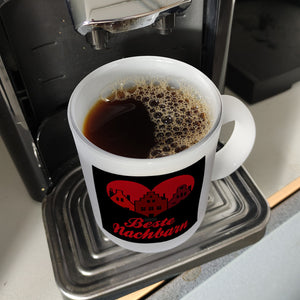 Nachbarschaft Kaffeebecher mit Spruch Beste Nachbarn