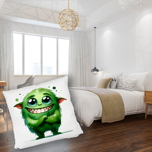 grünes Monster Kissen