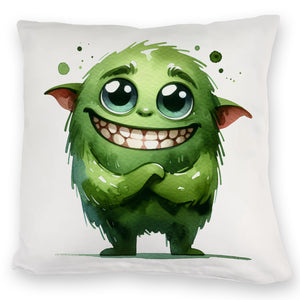 grünes Monster Kissen