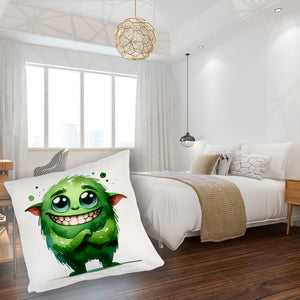 grünes Monster Kissen