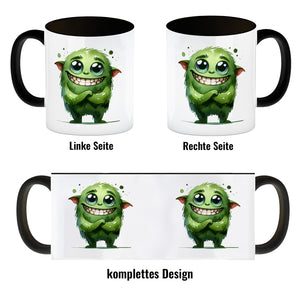 grünes Monster Kaffeebecher