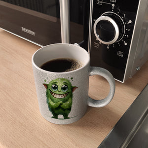 grünes Monster Kaffeebecher