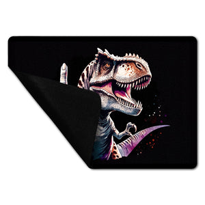 Dino Mittelfinger Fußmatte in 35x50 cm ohne Rand