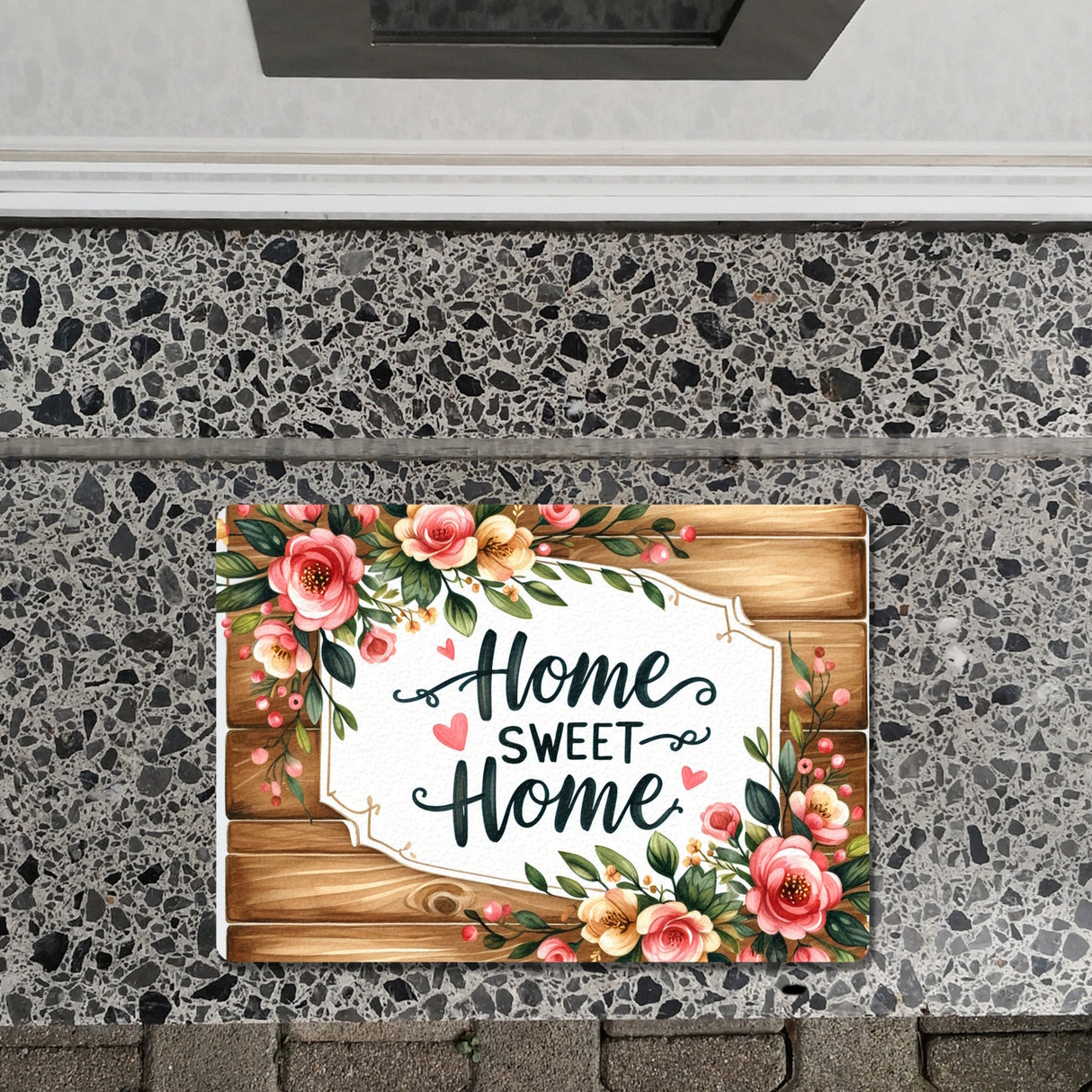 Home sweet Home Fußmatte in 35x50 cm ohne Rand