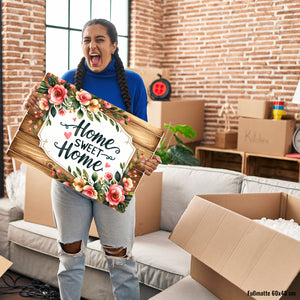 Home sweet Home Fußmatte in 35x50 cm ohne Rand