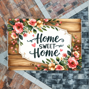 Home sweet Home Fußmatte in 35x50 cm ohne Rand
