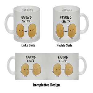 Chips Freundschaft Kaffeebecher mit Spruch Friendchips
