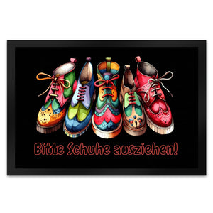 Schuhe ausziehen Fußmatte in 35x50 cm mit Spruch Bitte Schuhe ausziehen