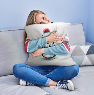 lustiger Pinguin Kissen