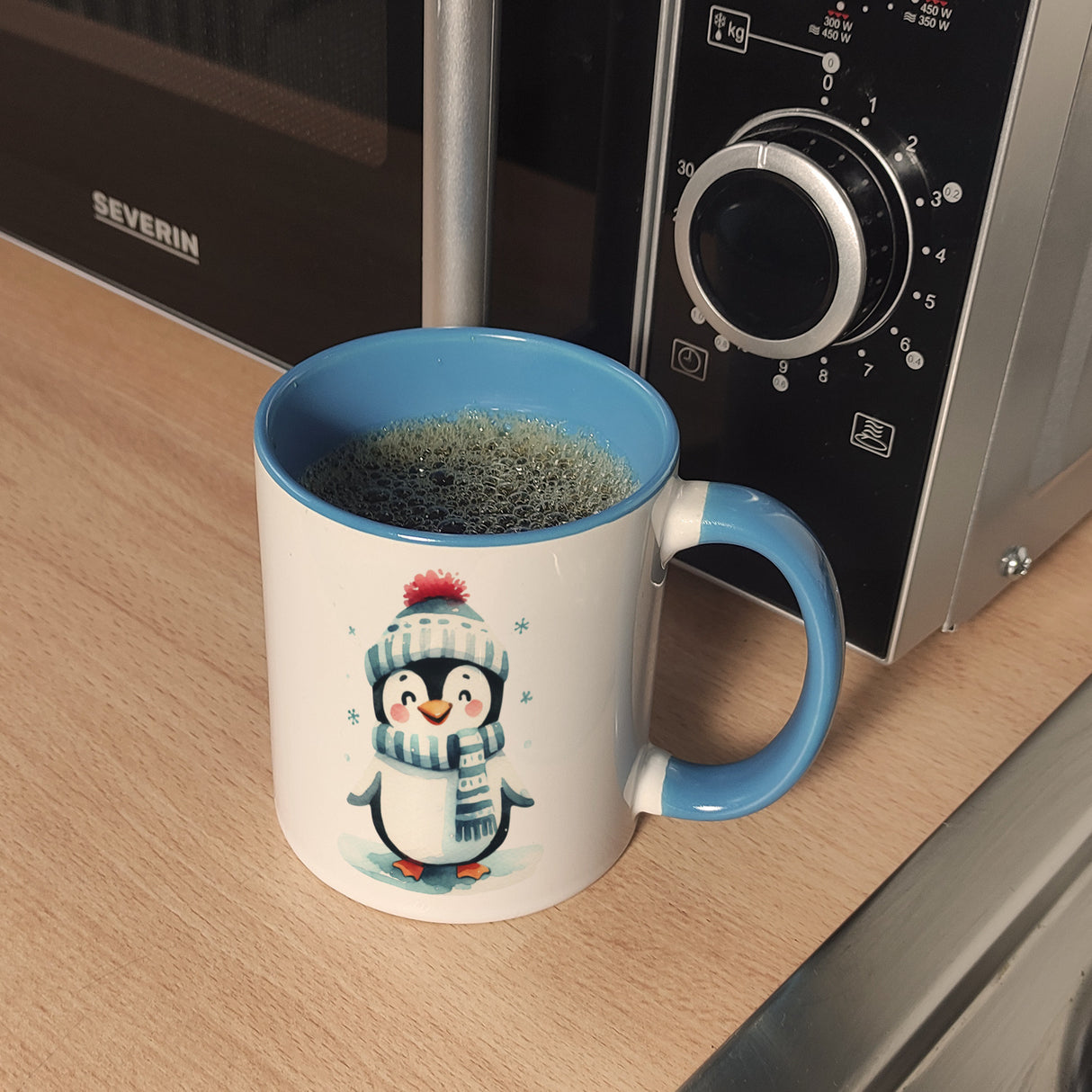 lustiger Pinguin Kaffeebecher