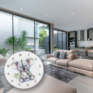 sitzender Koala Wanduhr