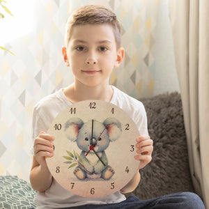 sitzender Koala Wanduhr