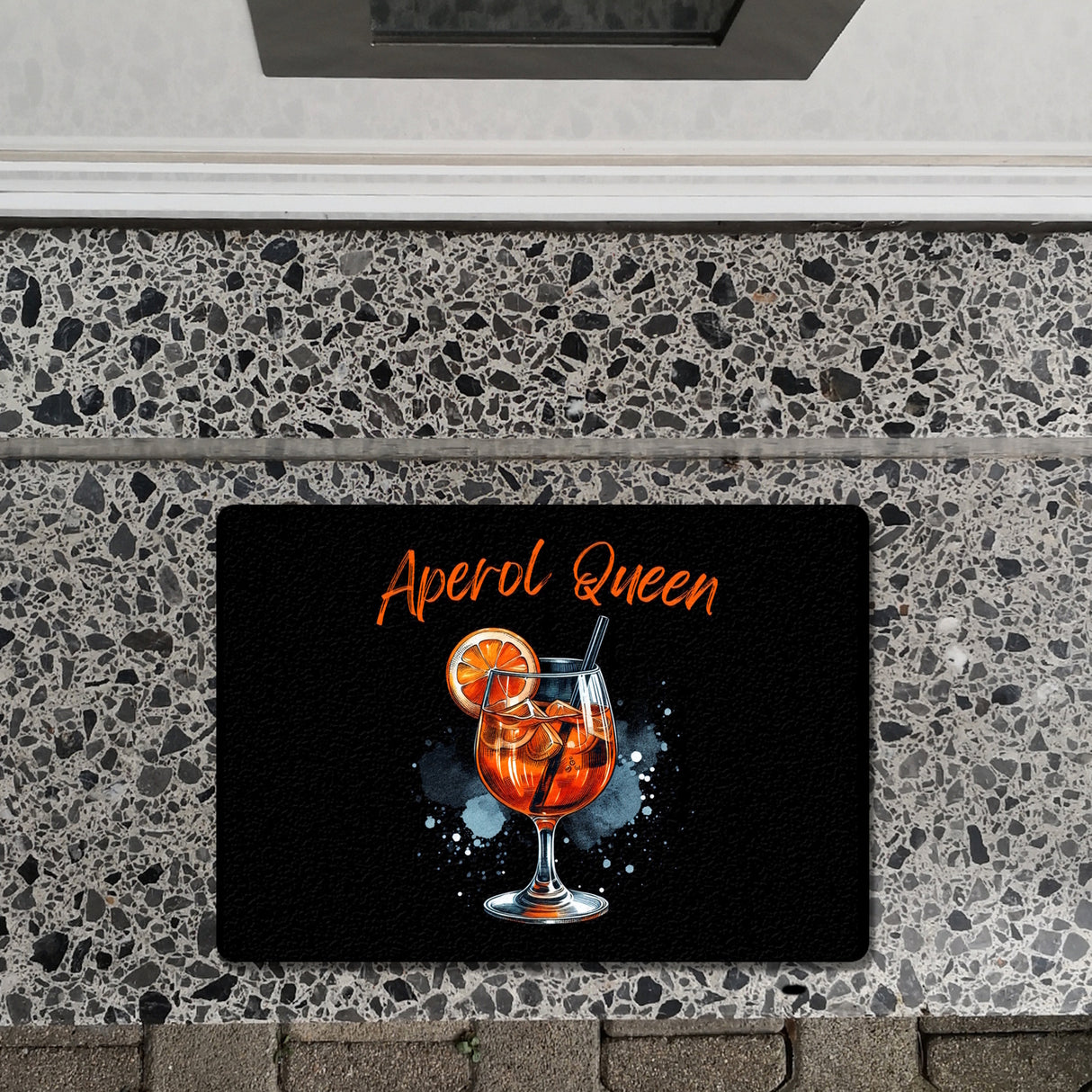 Aperol Queen Fußmatte in 35x50 cm ohne Rand