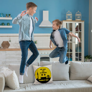 Dortmund Finale Wembley 2024 Kissen mit Spruch Mit Herz und Aluminium